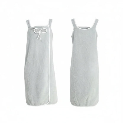 Towel dress with adjustable straps