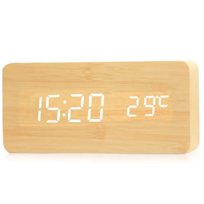 Budzik LED z 3 alarmami i temperaturą