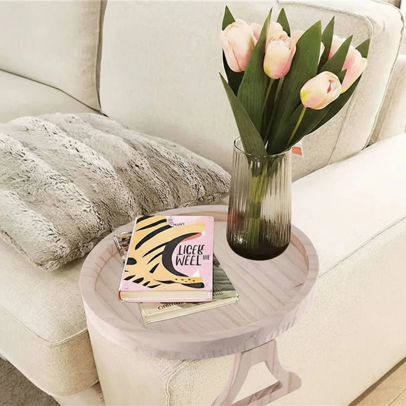 Tray for a sofa armrest
