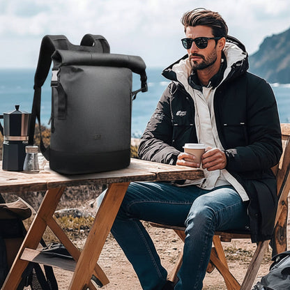 Plecak Rolltop z Portem USB i Przegrodą na Laptopa 15,6 Cala
