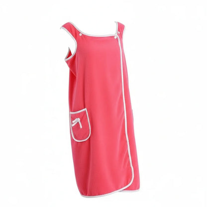 Towel dress with adjustable straps