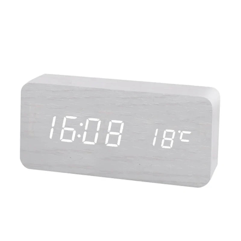 Budzik LED z 3 alarmami i temperaturą