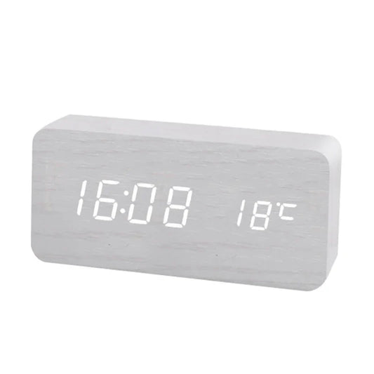 Budzik LED z 3 alarmami i temperaturą