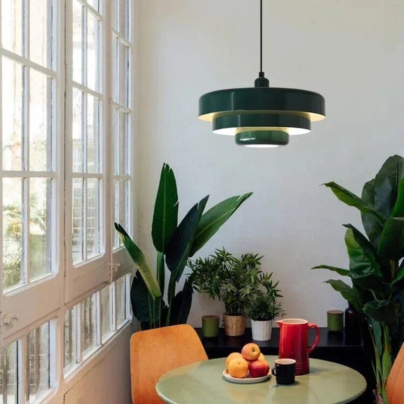 Lampa Wisząca z Trzystopniowym Kloszem E27 w Pastelowych Kolorach