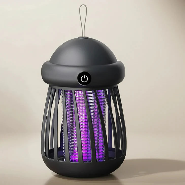 Lampa UV na Komary z Siatką Elektryczną 3000V i Ładowaniem USB