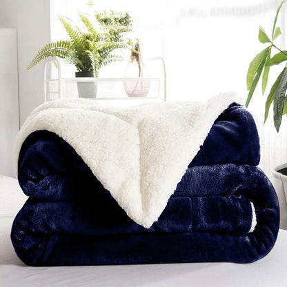 Koc dwustronny sherpa polarowy