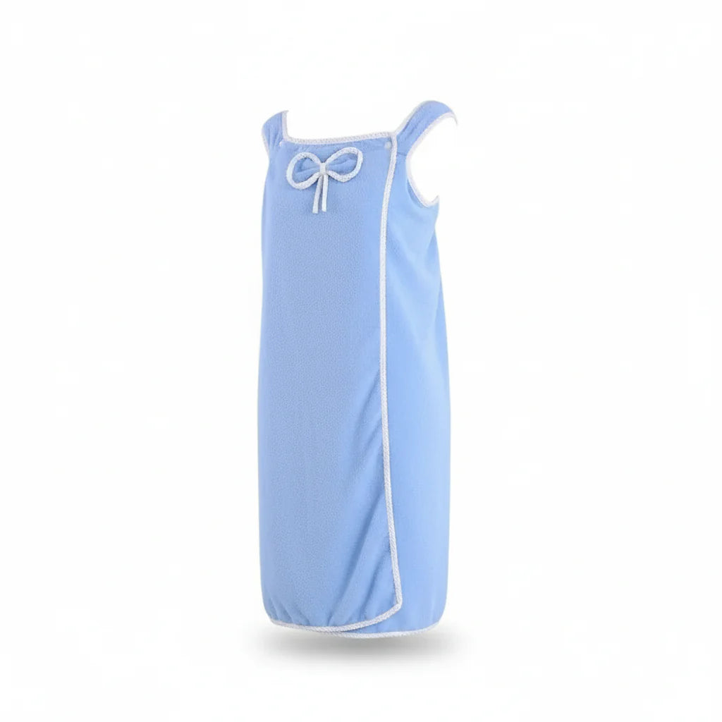 Towel dress with adjustable straps