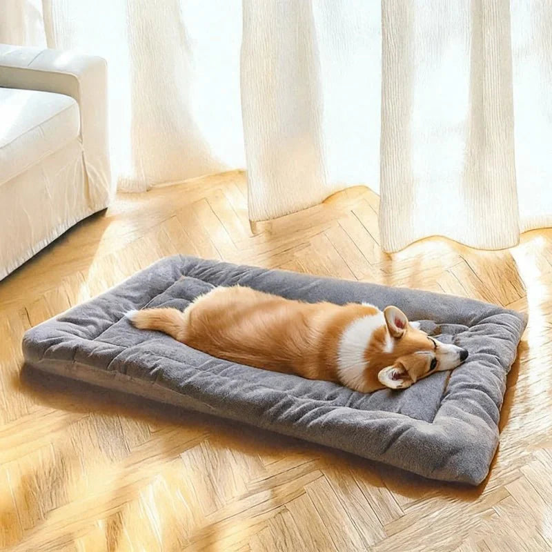 Miękka Mata dla Psa z Grubego Pluszu do Odpoczynku i Codziennego Użytku 120 × 60 cm