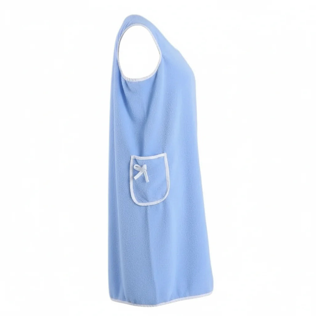 Towel dress with adjustable straps