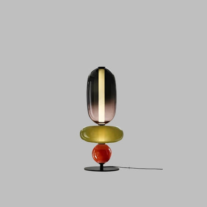 Lampa podłogowa kolorowe szklane elementy