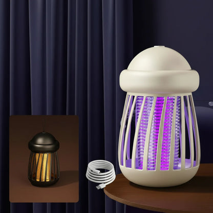 Lampa UV na Komary z Siatką Elektryczną 3000V i Ładowaniem USB