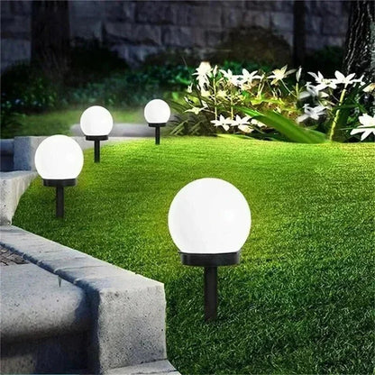 Okrągła Solarna Lampa LED do Ogrodu z Automatycznym Czujnikiem Zmierzchu