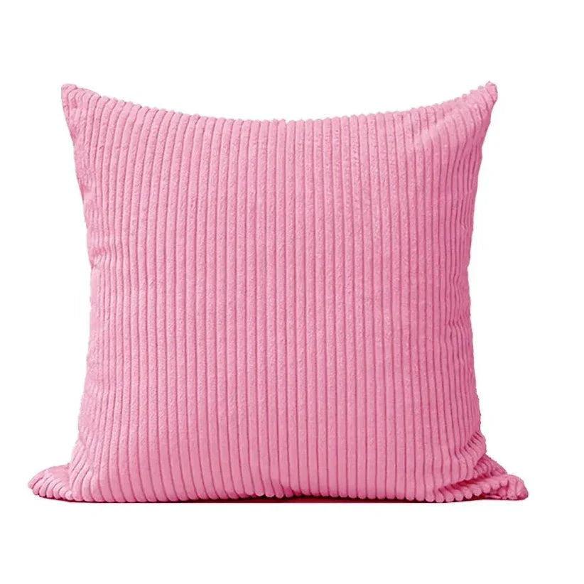 Housse de coussin en velours côtelé pour le salon