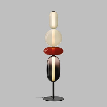 Lampa podłogowa kolorowe szklane elementy