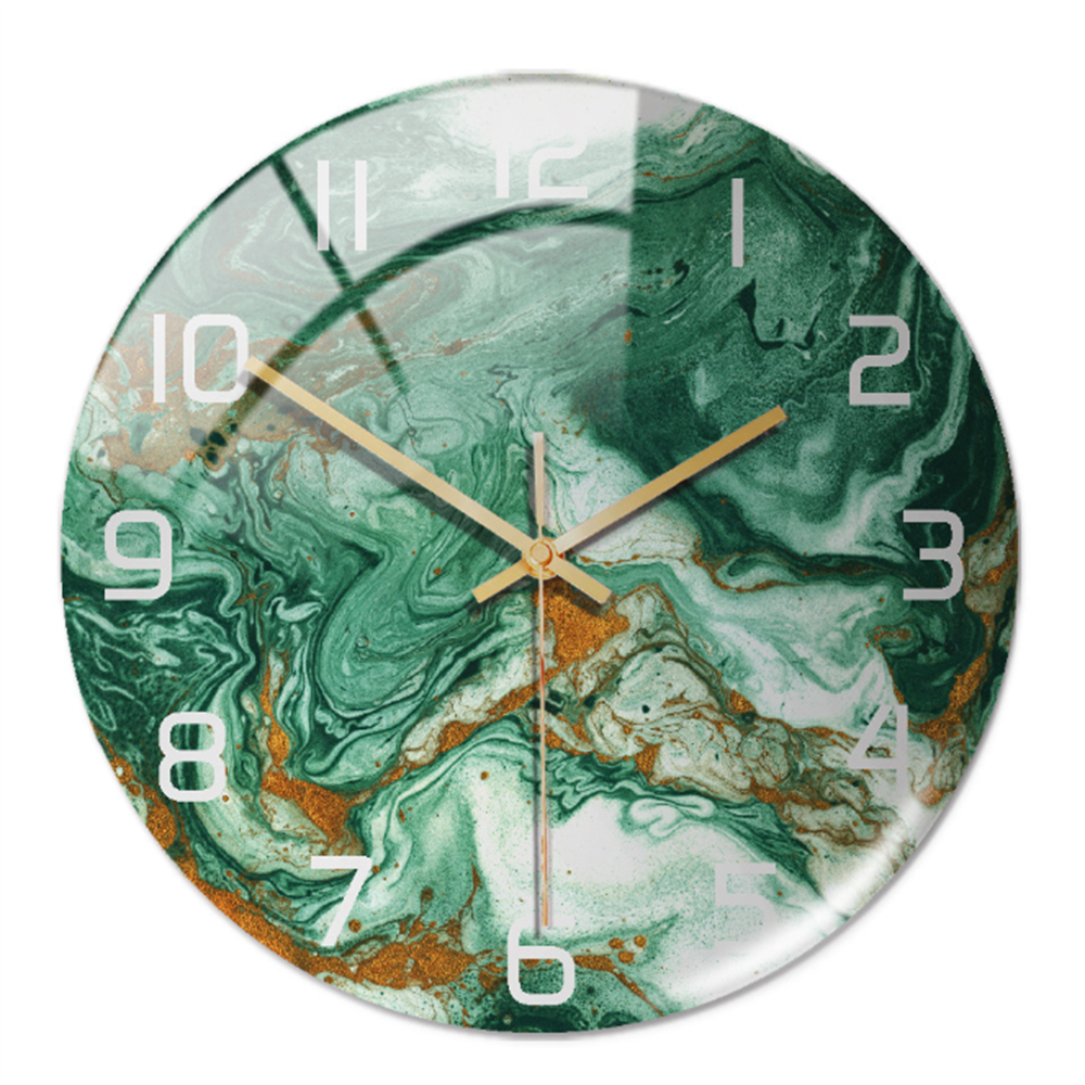 Marble-patterned wall clock