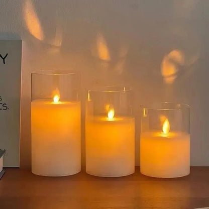 LED candle with flickering light