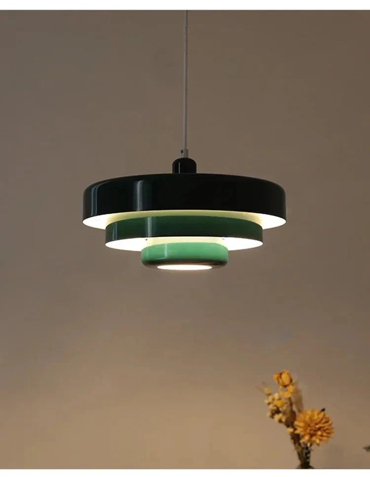 Lampa Wisząca z Trzystopniowym Kloszem E27 w Pastelowych Kolorach