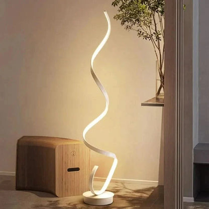 Lampa podłogowa spiralna z ściemniaczem