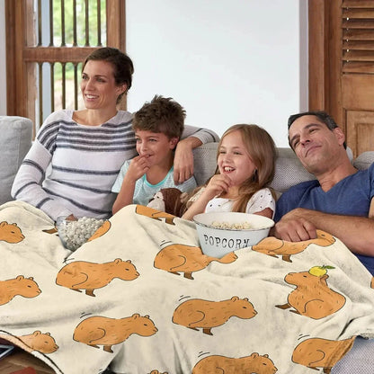 Flanelová deka s kapybarou