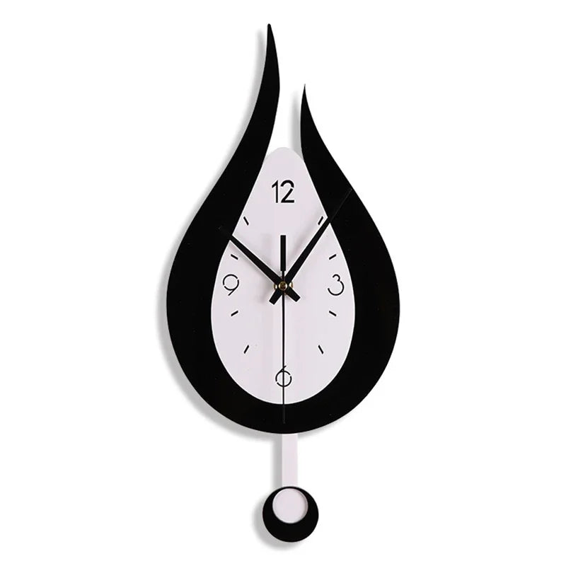 Wall clock with a pendulum