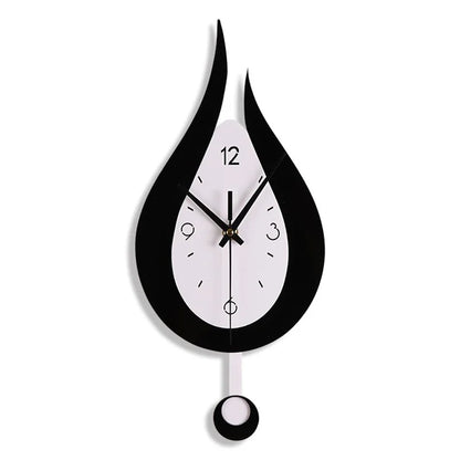 Wall clock with a pendulum