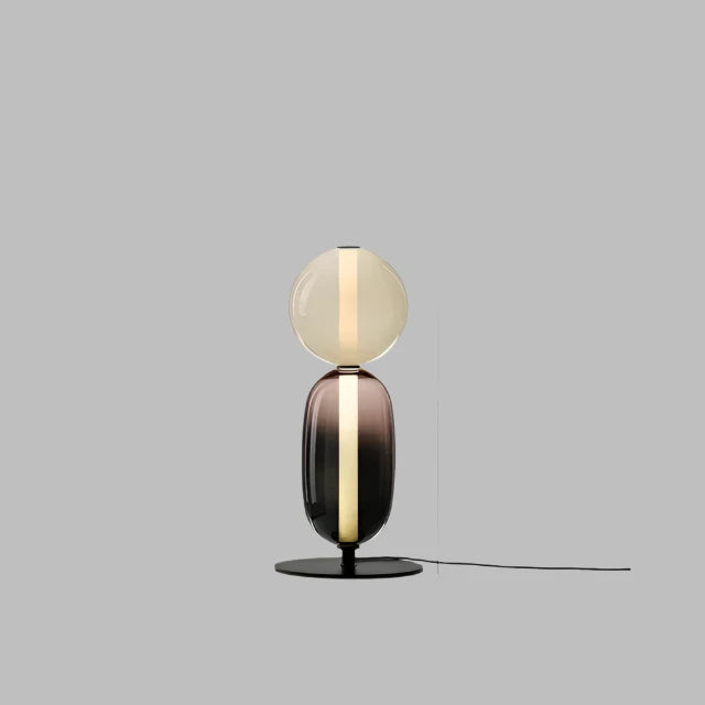 Lampa podłogowa kolorowe szklane elementy