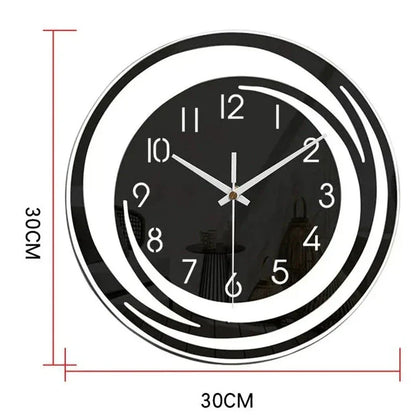 Zegar ścienny minimalistyczny z akrylu z cichym mechanizmem do salonu i biura