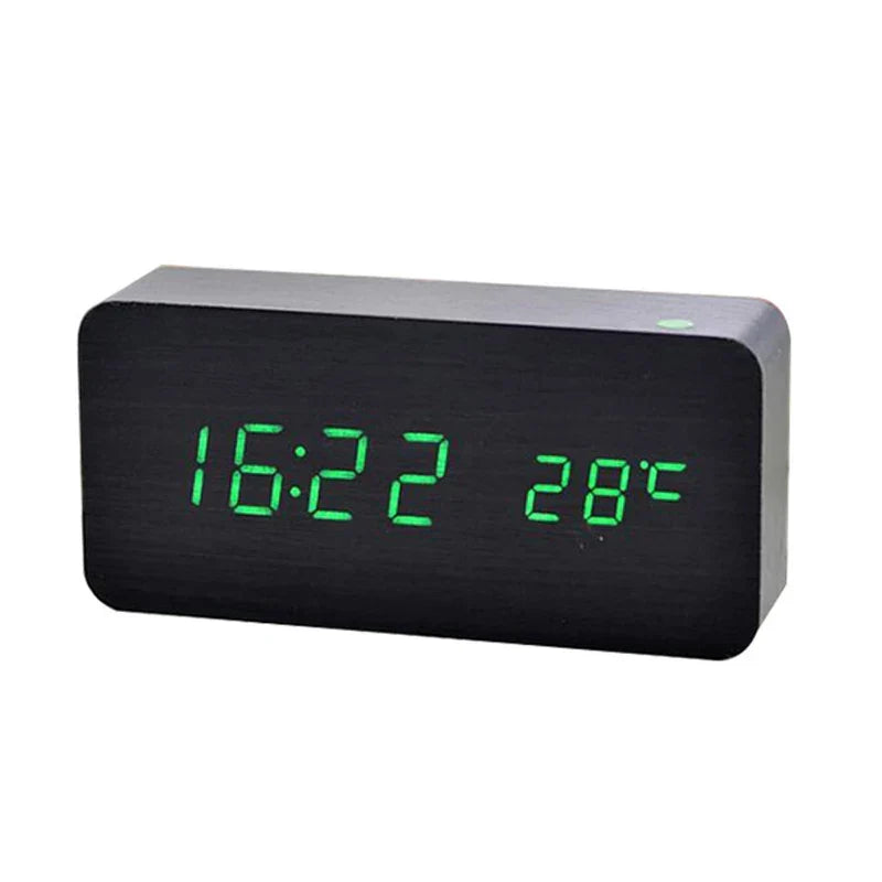 Budzik LED z 3 alarmami i temperaturą