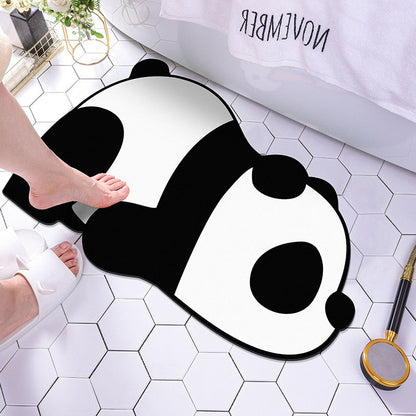 Bathroom mat with an animal pattern