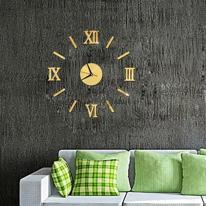 Zegar ścienny 3D lustro DIY