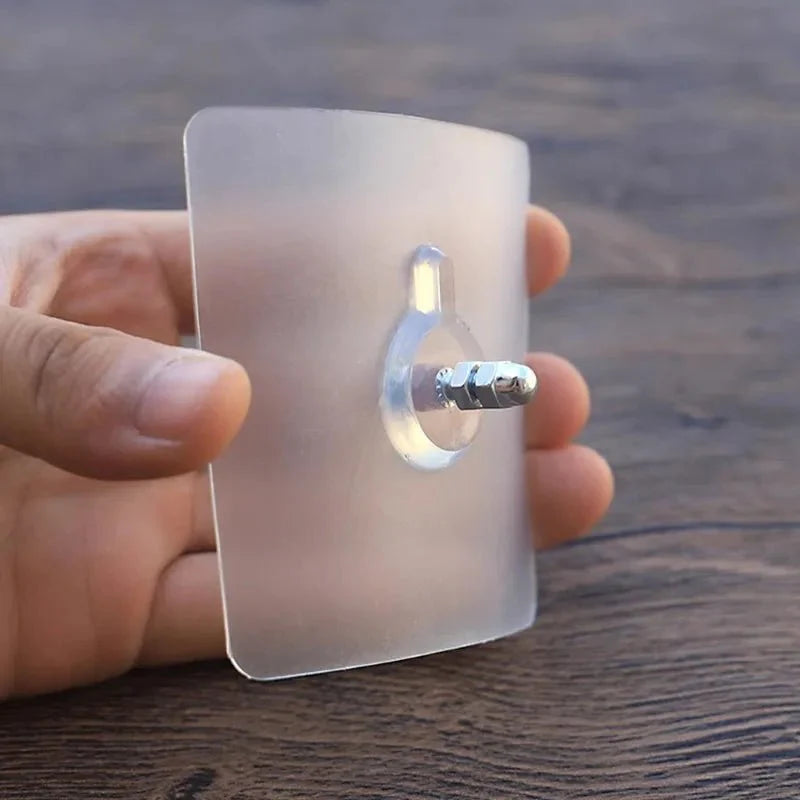 Self-adhesive wall hooks, 10 pcs.