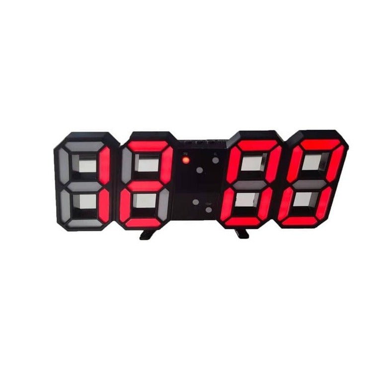 Zegar LED 3D ścienny lub stołowy