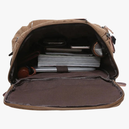 Plecak Canvas z Przegrodą na Laptopa i Pojemnością 36–55 L