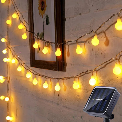 Solar LED garden string lights