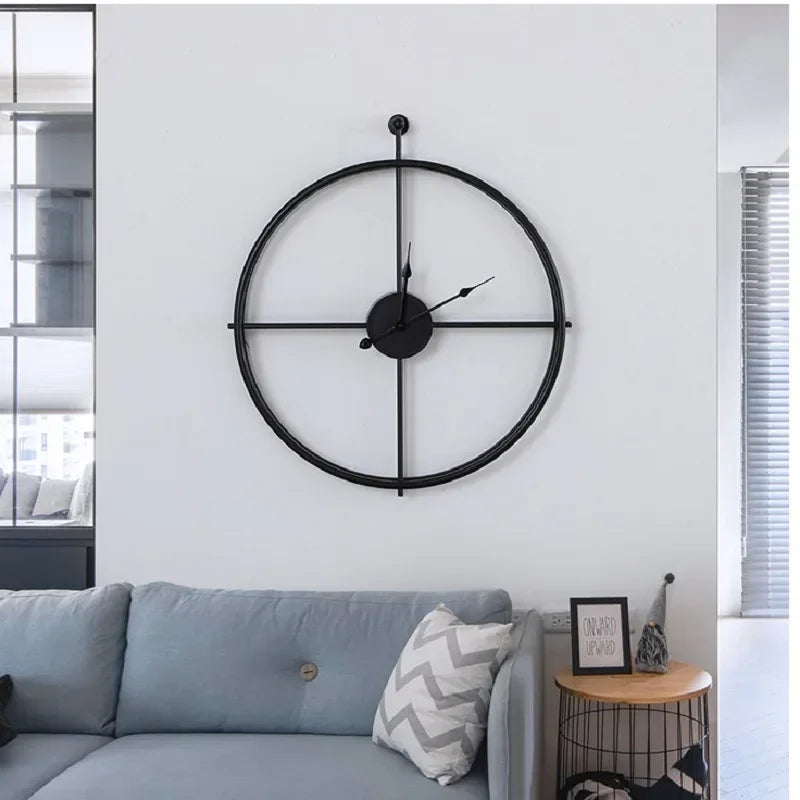 Large silent wall clock