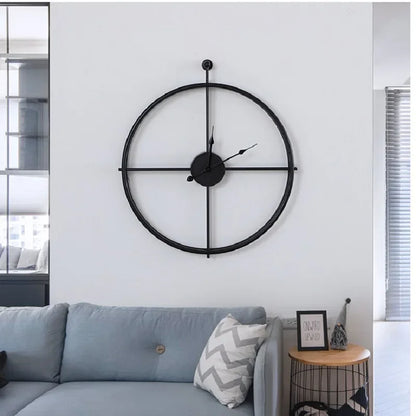 Large silent wall clock