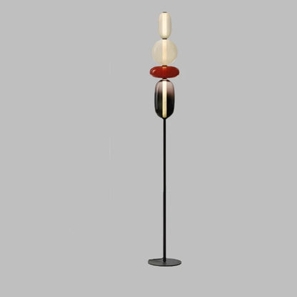 Lampa podłogowa kolorowe szklane elementy