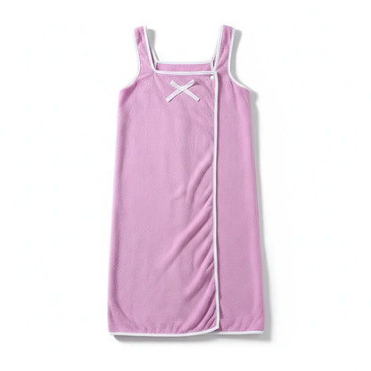 Towel dress with adjustable straps