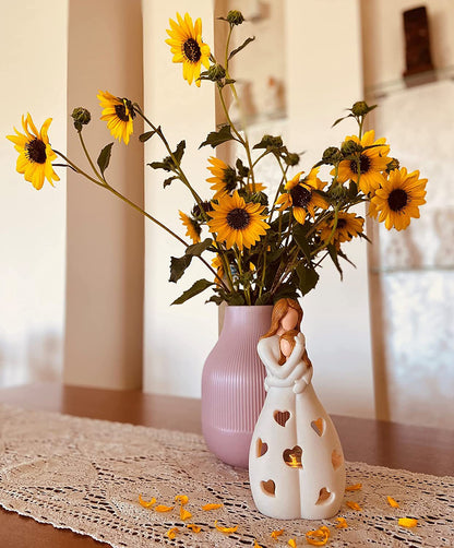 Świecznik Dekoracyjny Symbol Matki i Córki – Uchwyt na Świecę do Wnętrz