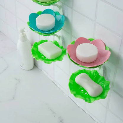Lotus soap dish with drain hole