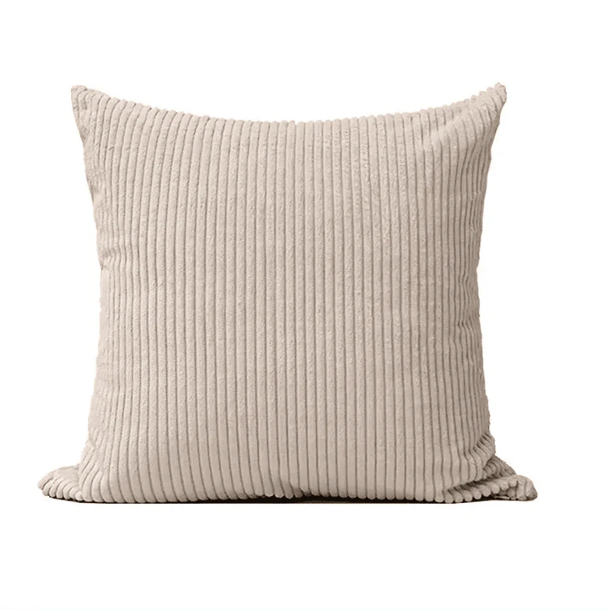 Housse de coussin en velours côtelé pour le salon