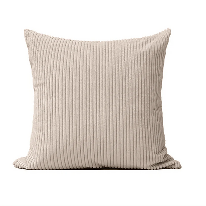 Housse de coussin en velours côtelé pour le salon