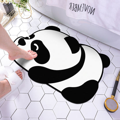 Bathroom mat with an animal pattern