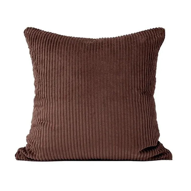 Housse de coussin en velours côtelé pour le salon