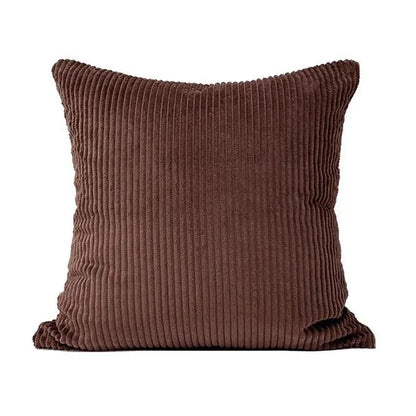 Housse de coussin en velours côtelé pour le salon