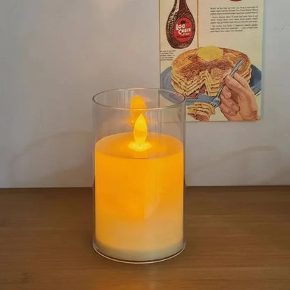 LED candle with flickering light