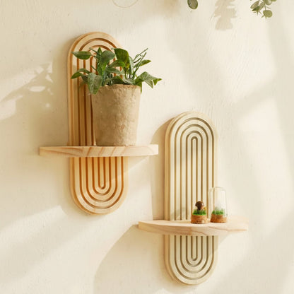 Półki ścienne boho geometryczne
