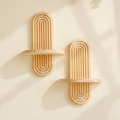 Półki ścienne boho geometryczne