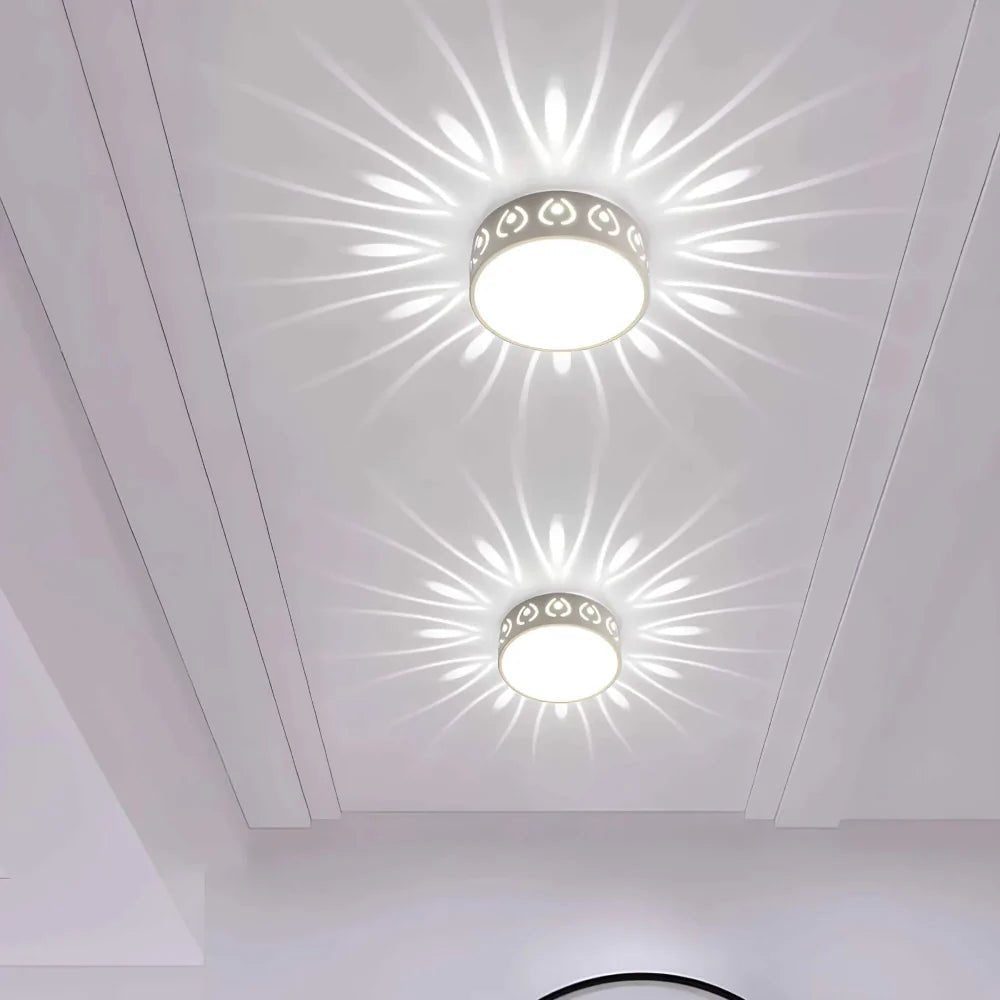 Lampa Sufitowa LED o Smukłej Konstrukcji z Równomiernym Oświetleniem do Wnętrz