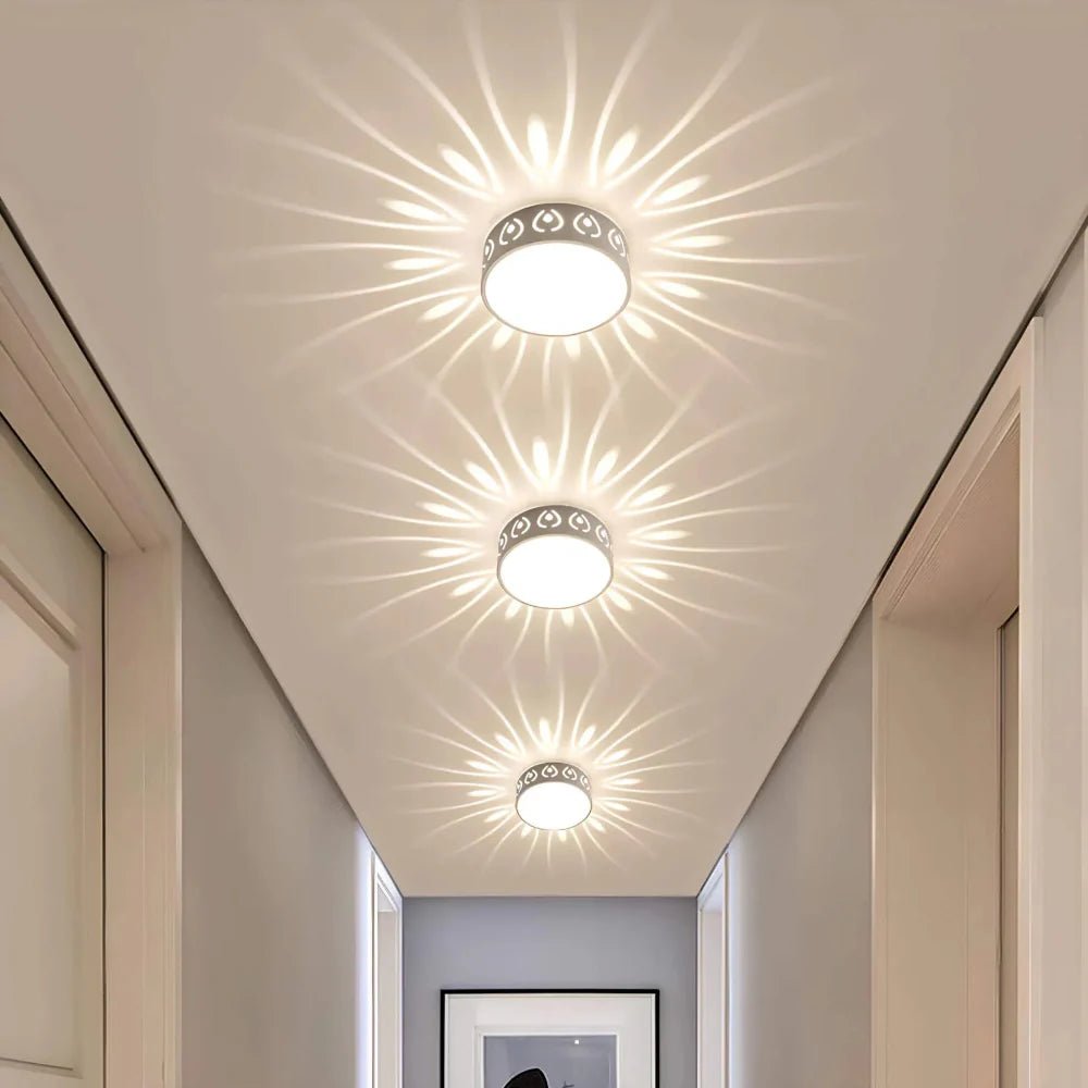 Lampa Sufitowa LED o Smukłej Konstrukcji z Równomiernym Oświetleniem do Wnętrz